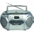 Emerson PD6548SL Portable Radio CD Player with Cassette Recorder