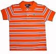 Ralph Lauren Infant Boys Polo Shirt Orange, Blue & White Striped