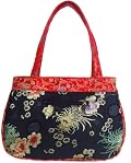Oriental charm Flower Printed handbag