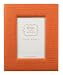 Woven Leather Picture Frame, Italian, Burnt Orange, 5x7"