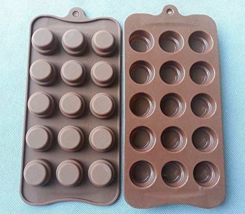Ainest DIY Ice Cube Silicone Cake Chocolate Decorating Molds Mould Baking Tools Free 2 Layer Cylnder