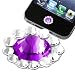 Home Button Sticker compatible with Apple® iPhone® / iPad® / iPod touch®, Purple Diamond
