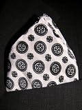 Black Buttons 100% Silk Pocket Square - by Royal Silk