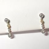 14K White Gold Diamond Earrings - 0.22 Ct.