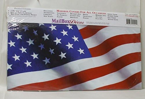 American Flag Mailbox Cover, Stars & Stripes - Red, White, & Blue, Vinyl