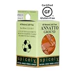 Spicely All Natural and Certified Gluten Free Annatto seeds Ground ....... Low Rate Shipping