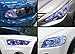 12 by 48 Inches Self Adhesive Headlight, Tail Lights, Fog Lights Tint Vinyl Film (12 X 48, Dark Blue)