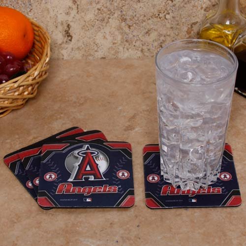 Los Angeles Angels of Anaheim 4-Pack Sublimated Logo Neoprene Coaster Set