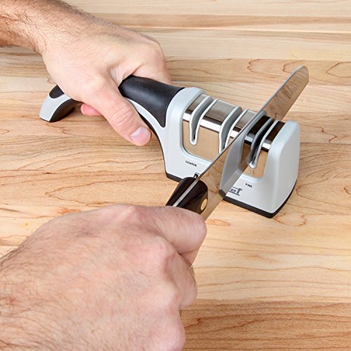 Chef Knife Review Maxxchef Knife Sharpener with 3 Stage Sharpening