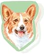 Welsh Corgi Sticky Notes Notebook
