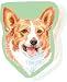Welsh Corgi Sticky Notes Notebook