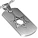 My Daily Styles Stainless Steel Silver-Tone Religious Jewish Star David Unisex Pendant Necklace, 24