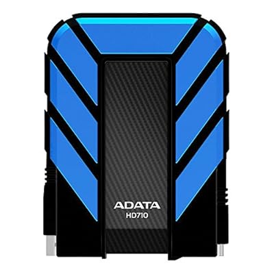 Adata Dash Drive Durable HD710 500 GB External Hard Drive Portable (Blue)