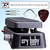 Dunlop 535Q-B Crybaby Q Multi-Wah Electronic Effects Pedal Black Bundle