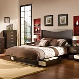 South Shore Infinity Collection Infinity 4-Piece Bedroom Set in Dark Chocolate
