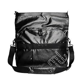 Active Style Cross Body Laptop Compartment Messenger Bag (Black) to Protect the Asus Eee PC 1000HA 10-Inch Netbook