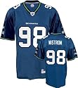 Grant Wistrom Blue Reebok NFL Replica Seattle Seahawks Jersey