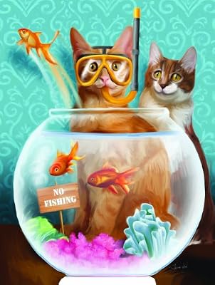 No Fishing! 300pc Jigsaw Puzzle by Tom Wood