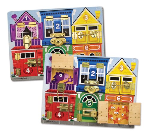 Childrens Toyshop  Toys : Melissa & Doug Deluxe Latches Board