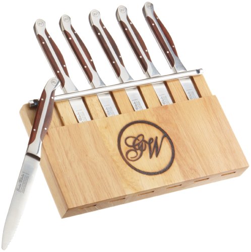 Gunter Wilhelm Cutlery 204 7-Piece Steak-Knife Set with Wooden Caddy