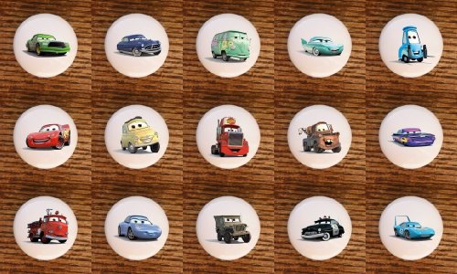 LOT (15) DISNEY PIXAR CARS SET DRAWER PULLS KNOBS