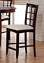 2 Sunburst Oak Wood Counter Height Bar Stools Chairs
