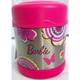 Thermos Barbie Funtainer Food Jar 10 Oz: Toys &amp; Games