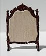 Dollhouse Miniature Artisan Handcarved Fireplace Screen