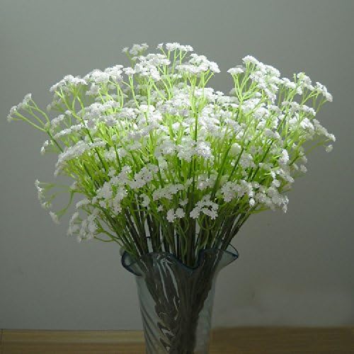 Amazing Wedding Artificial White Babysbreath Latex Real Touch Pu Flower-24 Pcs