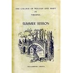 The College of William and Mary in Virginia : Summer Session 1971 book cover