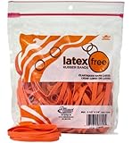 Alliance Non-Latex Rubber Bands - Size &nbsp;#64 (3 ? x 1/4 Inches) - &nbsp;Protect Users From Latex Allergy&nbsp;Reactions - Bright Orange, 1/4 Pound Bag (37648)