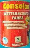 2,5 Liter Consolan Wetterschutzfarbe weiss Nr. 201 /9,99Eur/L