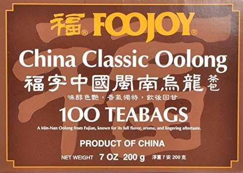 Foojoy China Classic Min-nan Oolong (Wulong) Tea, 2g X 100 Teabags, by FooJoy