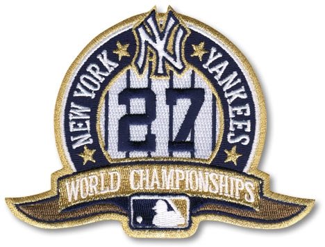 2009 New York Yankees 27 Times World Series Champions MLB Baseball Jersey Sleeve Patch