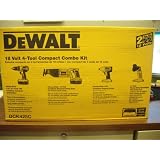 Dewalt 18V Compact Cordless 4-Tool Combo...