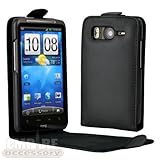 HTC Inspire 4G Black Leather Flip Folio Flip Folding Hard Soft Case for G10 ....
