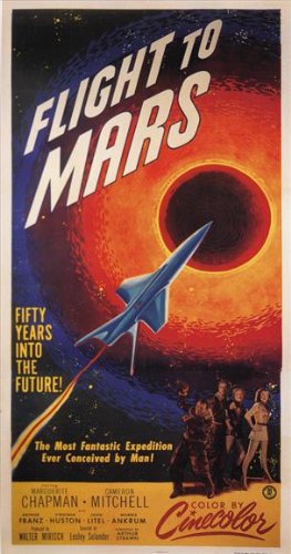Flight to Mars Poster B 27x40 Cameron Mitchell Marguerite Chapman Arthur Franz