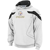 Pittsburgh Steelers White Reebok Sideline Momentum Hooded Sweatshirt (Large)