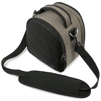 Laurel Compact Edition Nylon DSLR Camera Carrying Handbag with Removable Shoulder Strap for Canon EOS DSLR Camera Model EOS-600D / EOS Rebel T3i / EOS Kiss X5 / EOS-1100D EOS Rebel T3 / EOS Kiss X50 / EOS 550D / EOS Rebel T2i / EOS Kiss X4 / EOS 500D / EOS Rebel T1i / EOS Kiss X3 / Canon EOS 1000D /