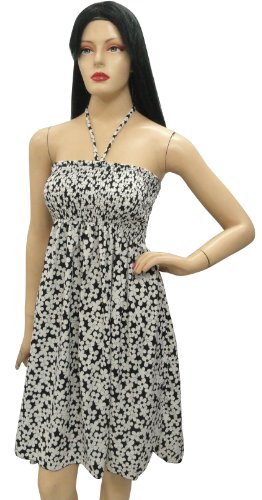 Allover DOT Printed Evening Party Tube Sundress Halter Tunic