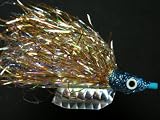 NEW FLIES Nuclee-r Holographic UVA Pearlescent & Glow in Dark Sinking Sharkskin Head Tube & Trolling Boogie Fly #133