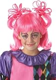 Child's Pink Cutie Clown Costume Wig