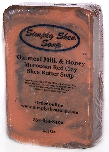 Oatmeal Milk and Honey with Moroccan Red Clay Shea Butter Soap (2 Bars)