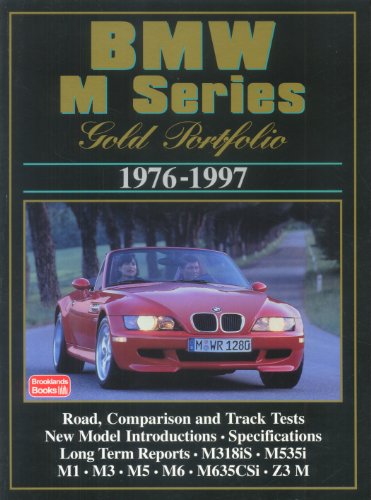 bmw m series gold portfolio 1976 1997