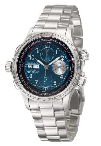 Hamilton Men's H77636143 Khaki Blue Dial Watch