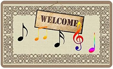 Wolf Anton Welcome Home Custom Outdoor/Indoor Neoprene Rubber Doormat Colorful