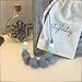 Baby Teething Necklace for Mom, Silicone Teething Necklace, BPA Free (Gray/Mint/White)
