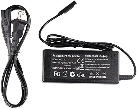 US Plug AC Power Supply Adapter Cord for Microsoft Surface Pro/Surface Pro 2 Windows 8 Tablet 12V 3.6A (100-240V) With Free Pen