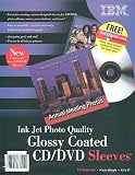 120 IBM Photo Quality Glossy Inkjet Printable CD/DVD Sleeves