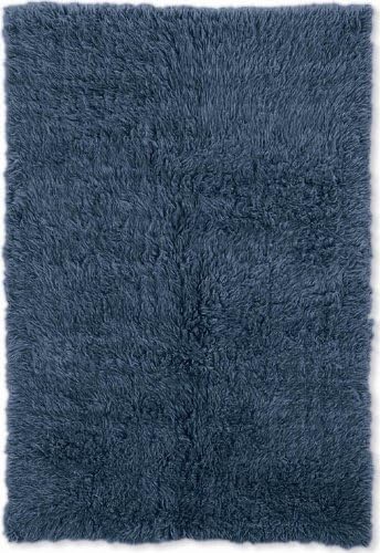 Flokati Denim Blue Rug Rug Size: 2'4" x 4'3"